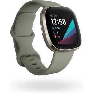 Fitbit Sense - Sage Grey/Silver Stainless Steel