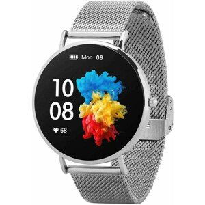 Garett Smartwatch Verona stříbrná, ocel