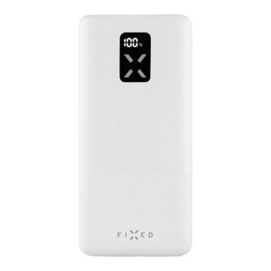 FIXED Zen 20 powerbanka s LCD a PD (Power Delivery), 20W, 20 000 mAh, bílá