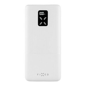 FIXED Zen 20 powerbanka s LCD a PD (Power Delivery), 20W, 20 000 mAh, bílá