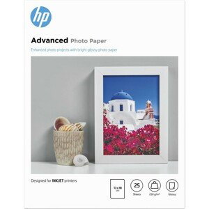 HP Advanced Glossy Photo Paper 25 listů/13 x 18 cm bezokrajový tisk