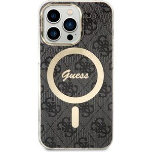 Guess 4G IML MagSafe kryt iPhone 13 Pro černý