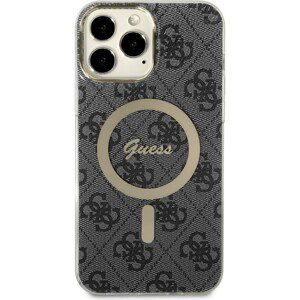 Guess 4G IML MagSafe kryt iPhone 13 Pro Max černý