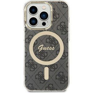 Guess 4G IML MagSafe kryt iPhone 14 Pro černý