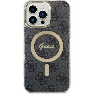 Guess 4G IML MagSafe kryt iPhone 14 Pro Max černý