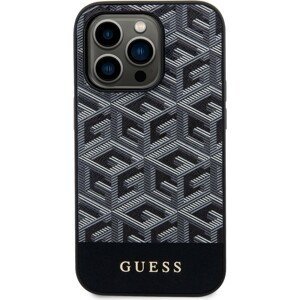 Guess PU G Cube MagSafe kryt iPhone 13 Pro černý
