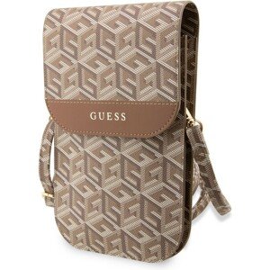 Guess PU G Cube Phone Bag hnědý