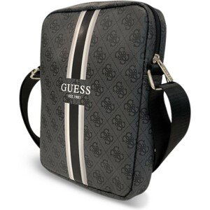 Guess PU 4G Printed Stripes Tablet Bag 10" černé