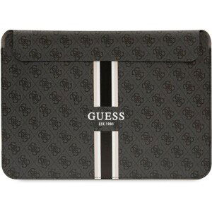 Guess PU 4G Printed Stripes Computer Sleeve 16" černý