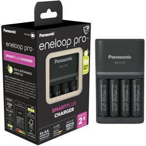 Panasonic Eneloop KJ55HCD40E nabíječka baterií AA/AAA + 4x AA nabíjecí baterie 2500 mAh