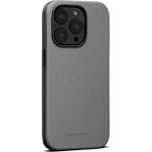 Woolnut kožený kryt pro iPhone 14 Pro Max šedý