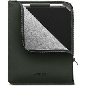 Woolnut Coated PU Folio pouzdro pro 11" iPad Pro/Air tmavě zelené