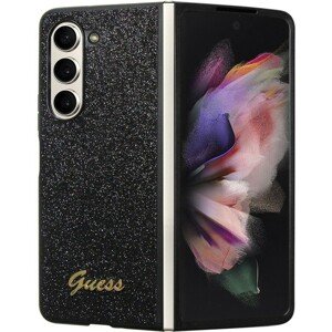 Guess PC/TPU Glitter Flakes Metal Logo kryt Samsung Galaxy Z Fold5 černý