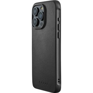 Mujjo Impact Leather pouzdro iPhone 15 Pro Max černý