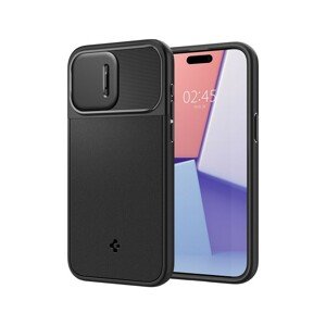 Spigen Optik Armor MagFit kryt iPhone 15 Pro Max černý