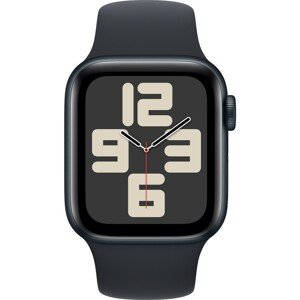 Apple Watch SE (2023) GPS 40mm sportovní silikonový řemínek temně inkoustový S/M