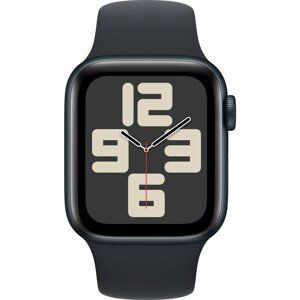 Apple Watch SE Cellular 40mm Temně inkoustový hliník s temně inkoustovým sportovním řemínkem S/M