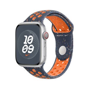 Apple Watch 49/45/44/42mm Blue Flame sportovní řemínek Nike S/M