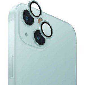 UNIQ OPTIX Aluminium Camera Lens Protector iPhone 15/15 Plus mentolová