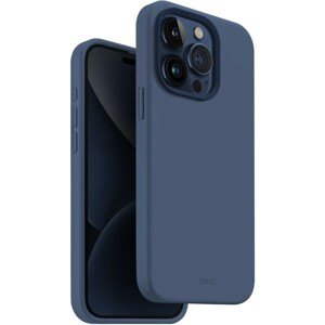 UNIQ Lino Hue MagClick ochranný kryt iPhone 15 Pro Navy (modrý)