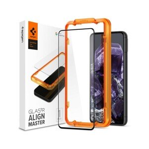 Spigen Glass tR AlignMaster FC Black 1 Pack kryt ochranné sklo Google Pixel 8 Černá