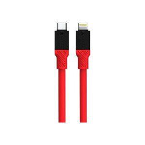 Tactical Fat Man kabel USB-C/Lightning (1m) červený