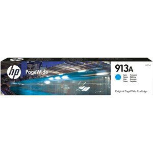 HP 913A inkoustová náplň azurová