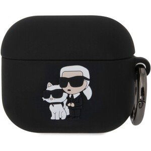 Karl Lagerfeld 3D Logo NFT Karl and Choupette pouzdro AirPods 3 černé