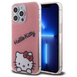 Hello Kitty IML Daydreaming Logo Kryt iPhone 13 Pro růžový