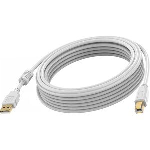 Vision USB-A na USB-B kabel 3m TC2 3MUSB bílý