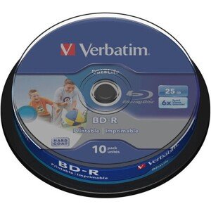 VERBATIM BD-R SL Datalife HTL (10 ks) Blu-Ray/Spindle/6x/25GB