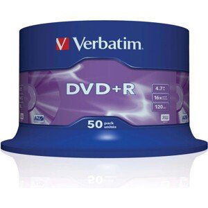 VERBATIM DVD+R(50 ks)Spindle/General Retail/16x/4.7GB