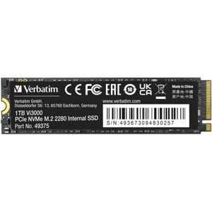 VERBATIM SSD Vi3000 Internal PCIe NVMe M.2 SSD 1TB