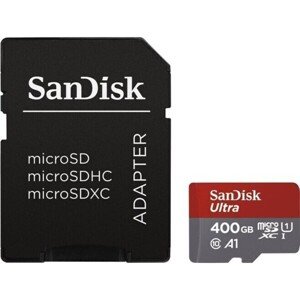 SanDisk Ultra MicroSDXC A1 Class 10 UHS-I Android paměťová karta 400GB + adaptér