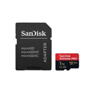 SanDisk Extreme Pro MicroSDXC A2 Class 10 V30 UHS-I U3 paměťová karta 1TB + adaptér