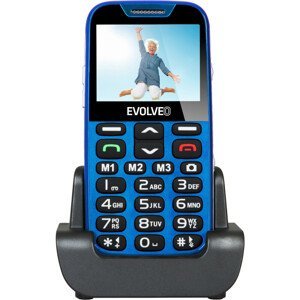 EVOLVEO EasyPhone XD s nabíjecím stojánkem modrý