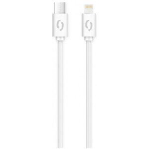 Datový kabel ALIGATOR POWER 3A, USB-C/Lightning, 1m bílý