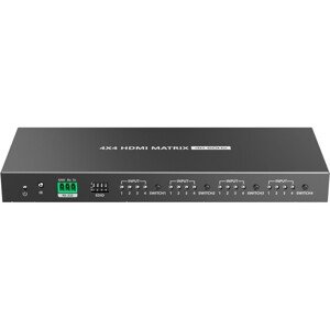 PremiumCord HDMI2.0 matrix switch 4:4, rozlišení 4K@60Hz, HDR YUV4:4:4