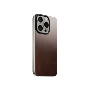 Nomad Magnetic Horween kožený kryt iPhone 15 Pro hnědý