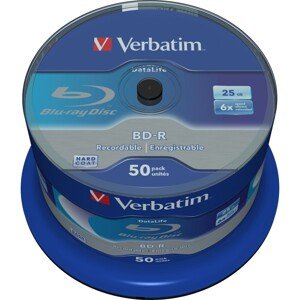 VERBATIM BD-R SL Datalife (50 ks) Blu-Ray/Spindle/6x/25GB