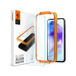 Spigen Glass tR AlignMaster 2 Pack tvrzené sklo Samsung Galaxy A55