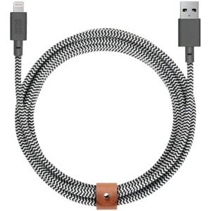 Native Union Belt Cable XL (USB-A/Lightning) 3m, zebra