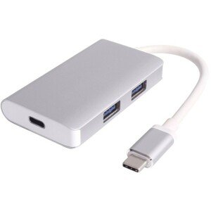 PremiumCord rozbočovač USB-C 3.1, 2x USB 3.0