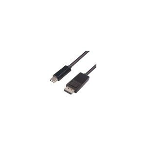 PremiumCord Převodník kabel 2m USB-C na DisplayPort, rozlišení 4K*2K@30Hz