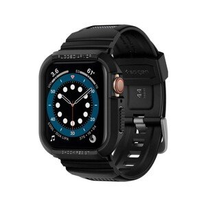 Spigen Rugged Armor Pro kryt s řemínkem Apple Watch 7/6/SE/5/4 44/45 mm černý