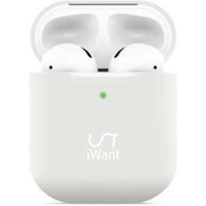 iWant AirPods 2.generace ultra-tenké pouzdro bílé