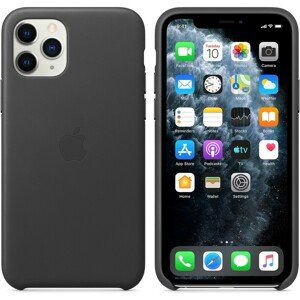 Apple kožený kryt iPhone 11 Pro Max černý