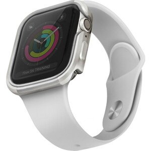 UNIQ Valencia kovové pouzdro Apple Watch Serie 4/5/6/SE (44mm) stříbrné