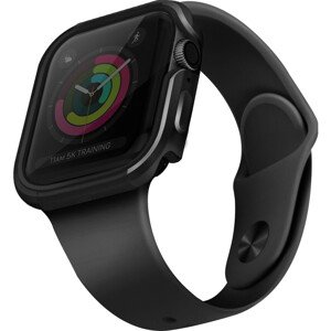 UNIQ Valencia kovové pouzdro Apple Watch Serie 4/5/6/SE (40mm) tmavě šedé