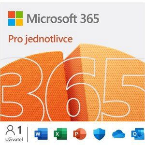 Microsoft 365 pro jednotlivce 1 rok CZ krabicová verze